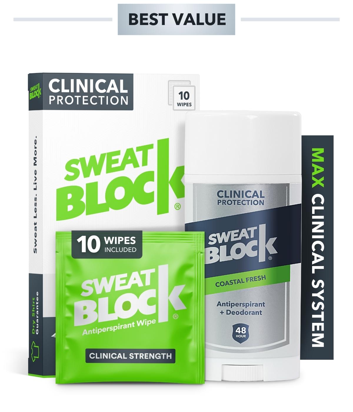 SweatBlock System for Excessive Sweat & Odor