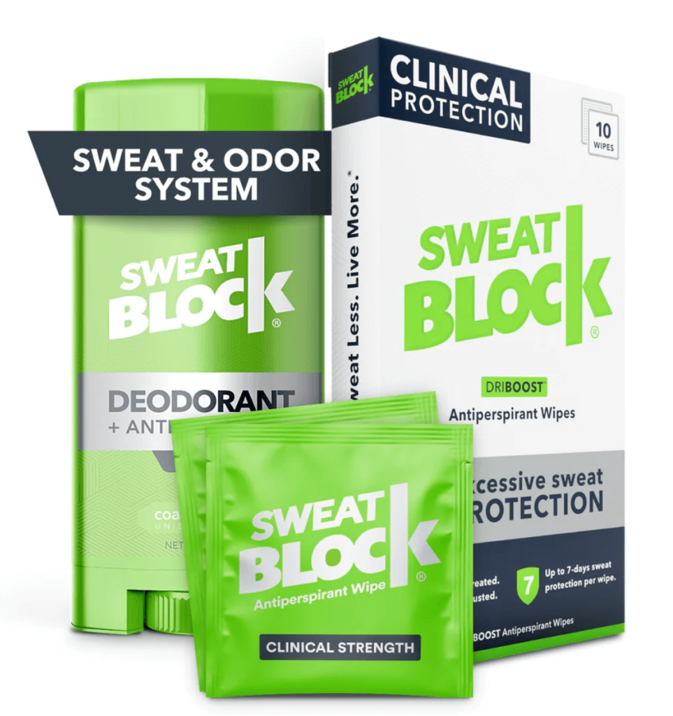 sweatblock antiperspirant products